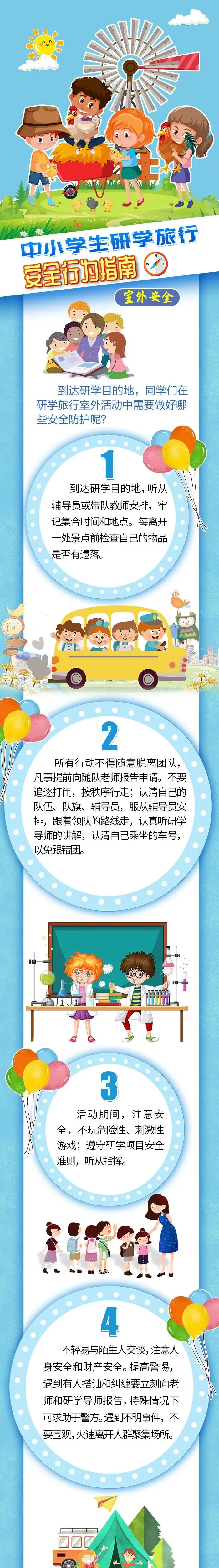 中小学生研学旅行安全行为指南——室外安全