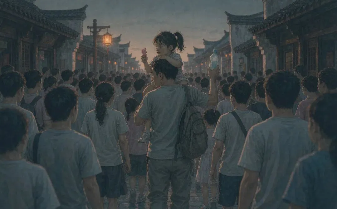 他放假第五天,旅游比上班还累