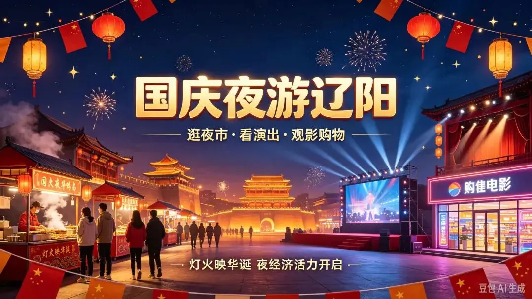 旅游 | 逛夜市、看演出、观影购物,玩转辽阳缤纷夜生活