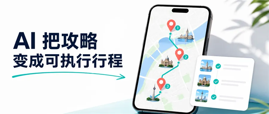 AI 把旅行想法排成路线,做攻略少开几个 App