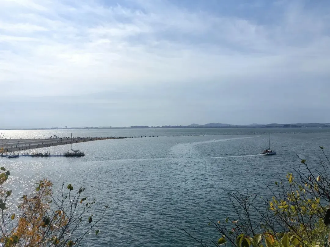 【游记】北京烟台自驾游,长岛峰山林海看黄渤海分界线,朝阳步行街漫步吃海鲜
