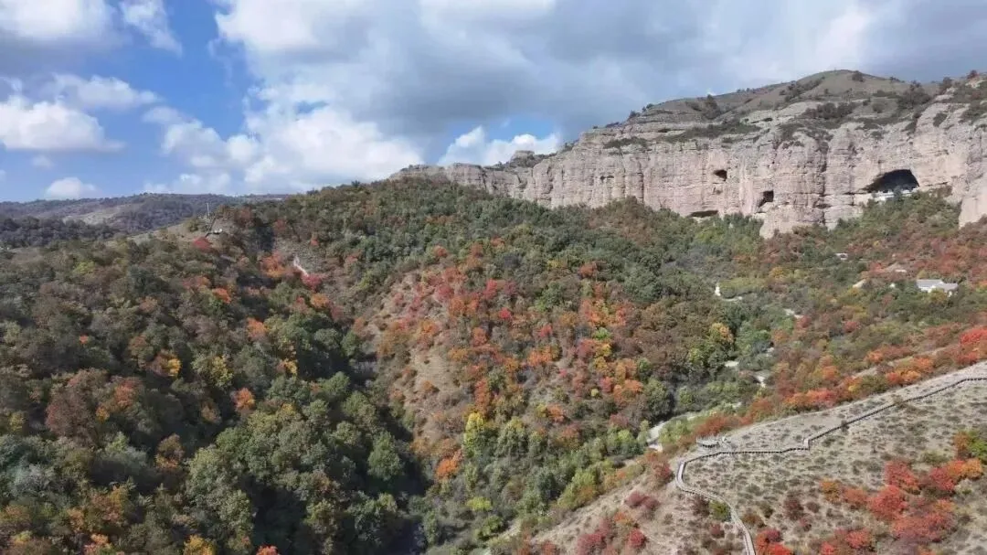 霍城:中华福寿山景区迎来赏秋旅游热