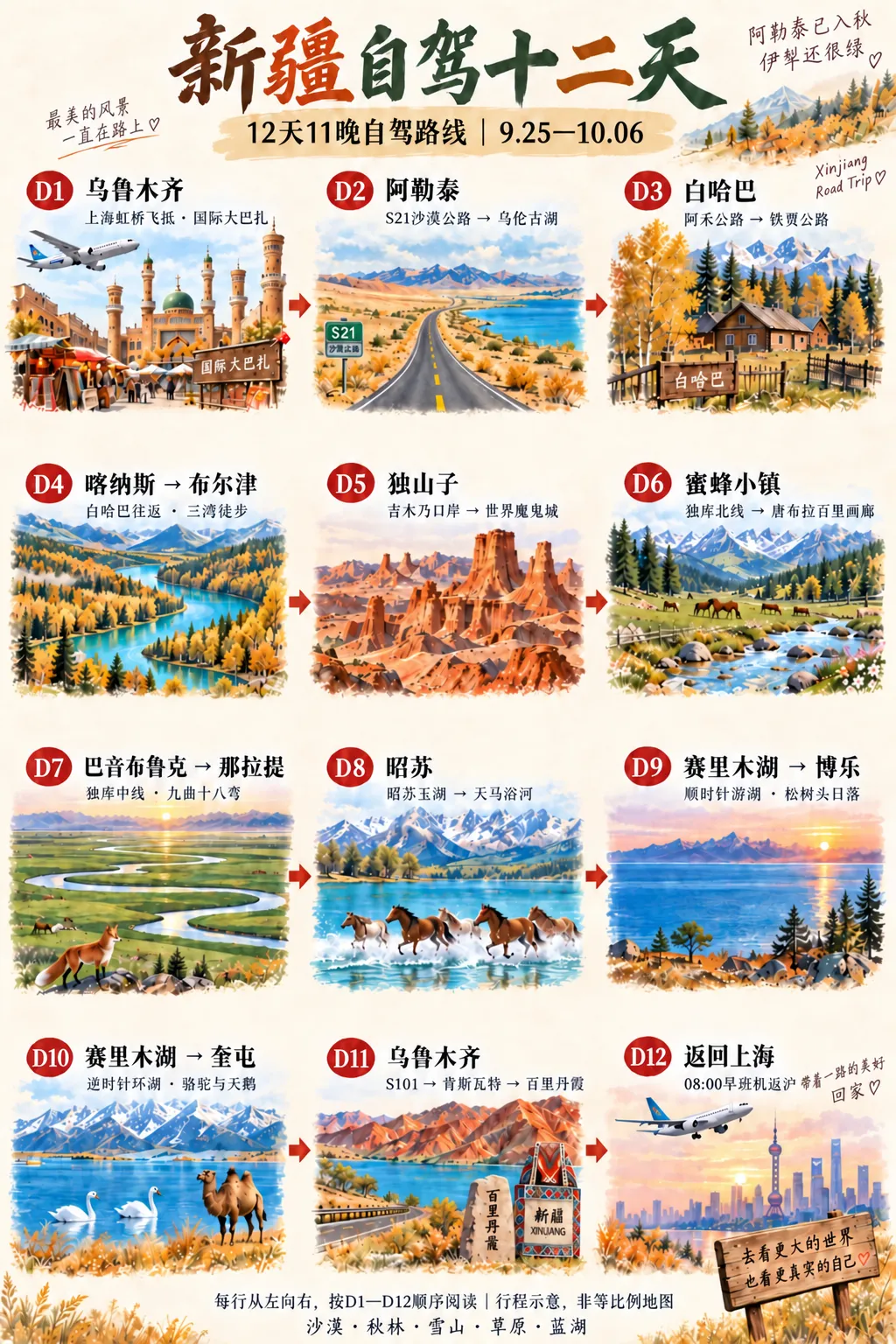 北疆大环线12天自驾游