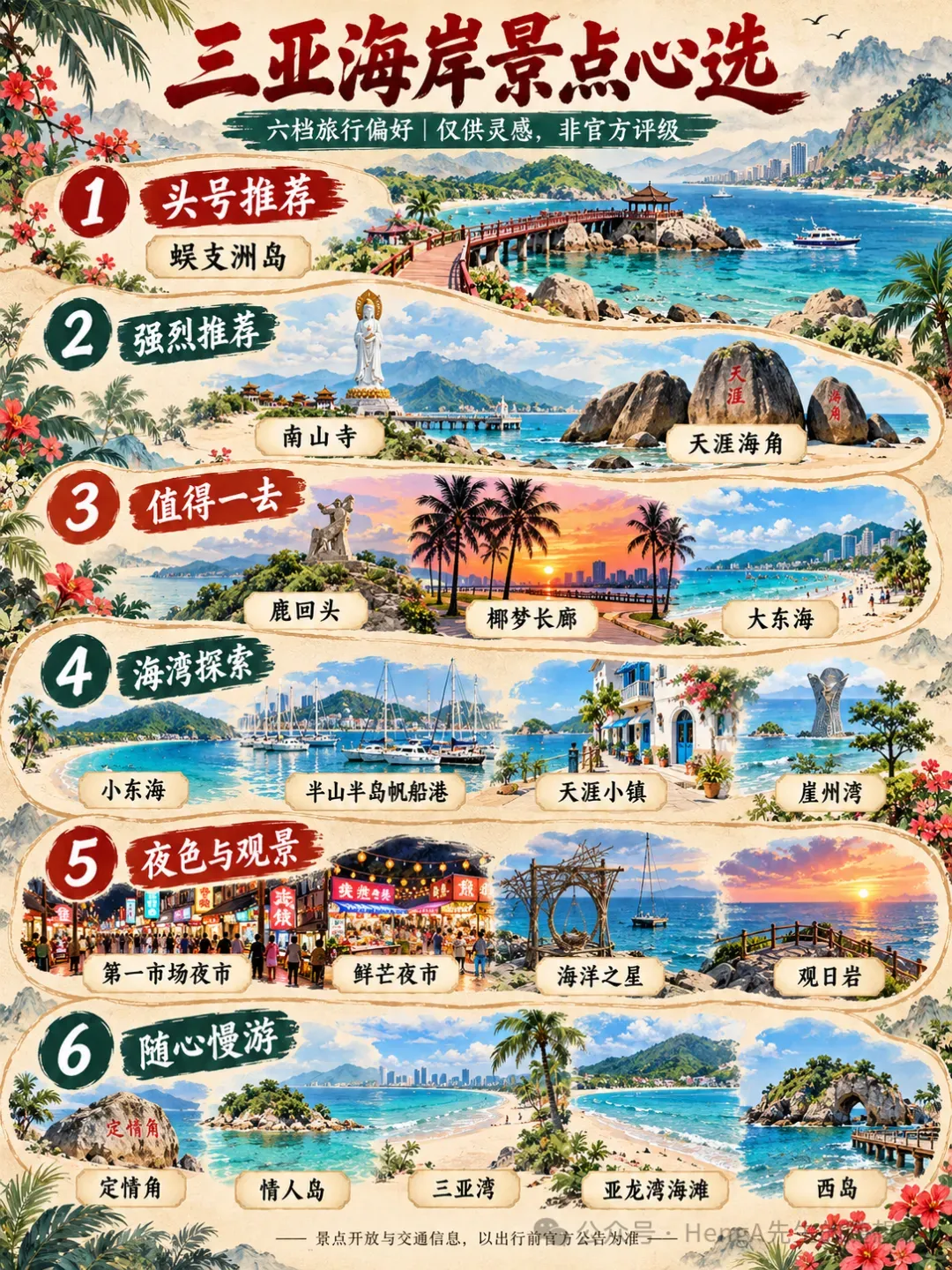 三亚旅游必去景点TOP榜!2026三亚旅游必看