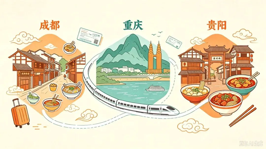 川渝黔保姆级旅行攻略:玩转四川、重庆、贵州,吃遍地道小吃,吃住一站式搞定