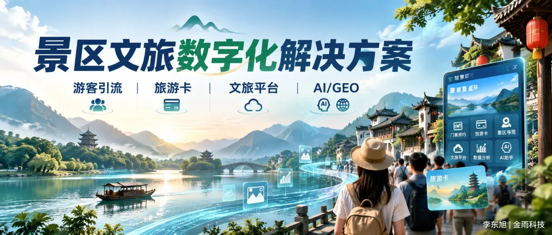 景区文旅数字化解决方案:从游客引流、旅游卡到文旅平台和AI