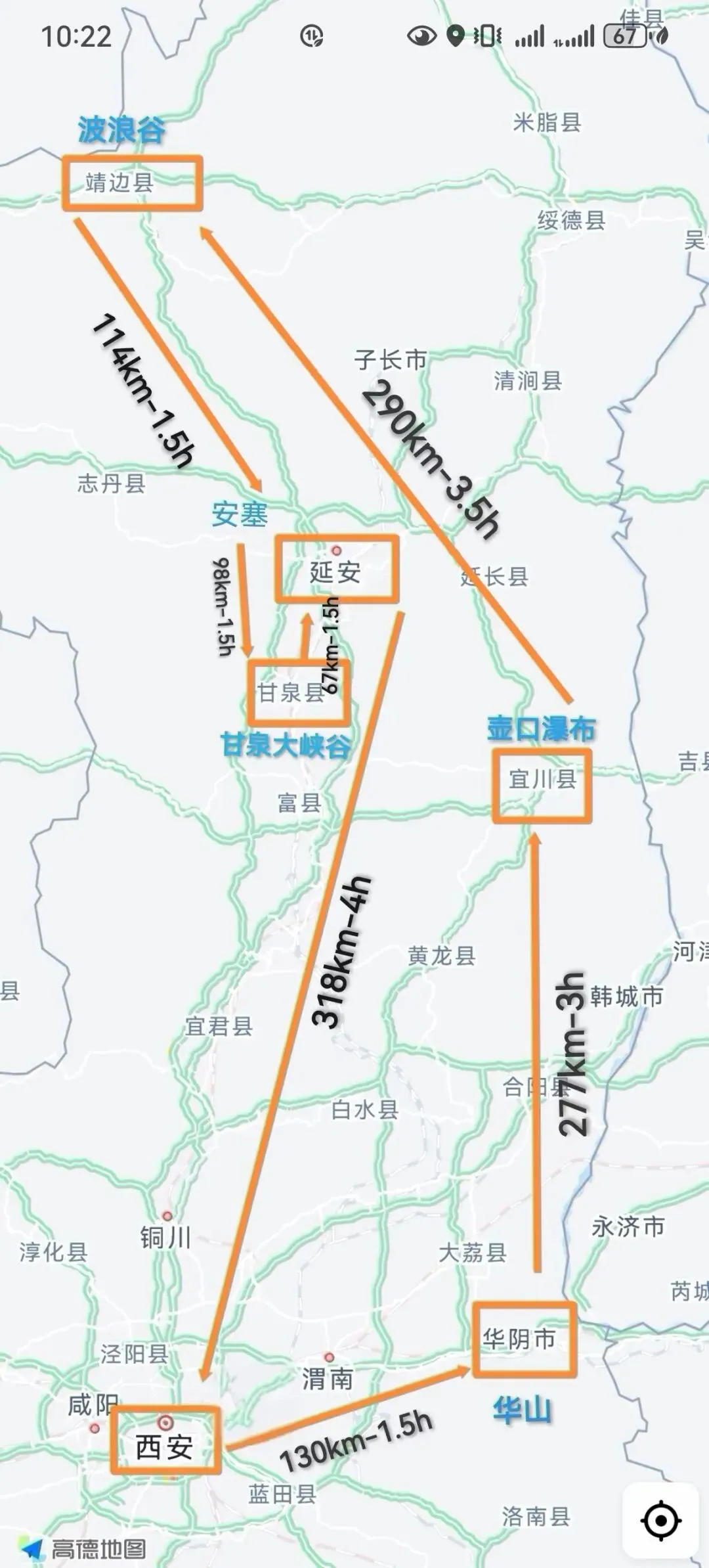 陕西 | 西安→陕北7天自驾游攻略,古都、名山、瀑布、峡谷、红色圣地一次走完