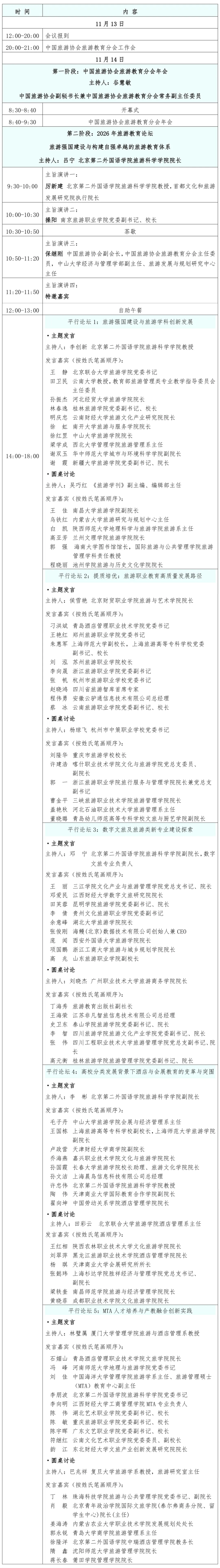 报名倒计时1周 ▎关于召开中国旅游协会旅游教育分会年会暨2026年教育论坛的通知(二号通知)