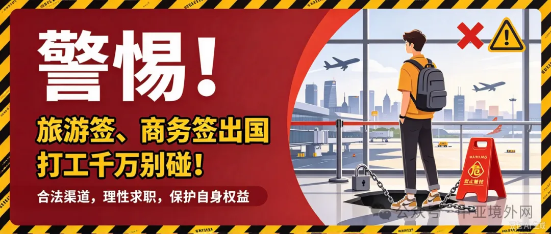 旅游签、商务签出国打工千万别碰!