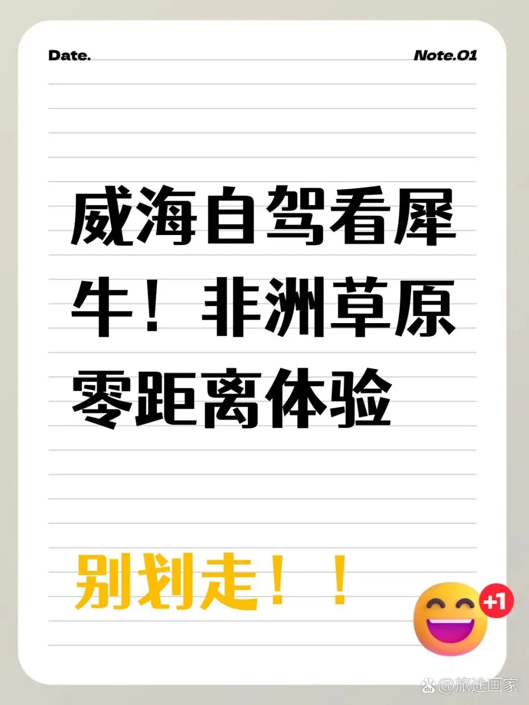 近距离看非洲犀牛!威海自驾游必冲攻略