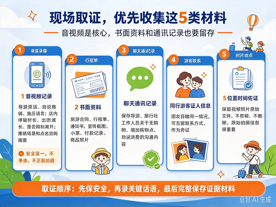 旅游避坑⑧|导游诱导、强制购物如何取证?这几招一定要收好