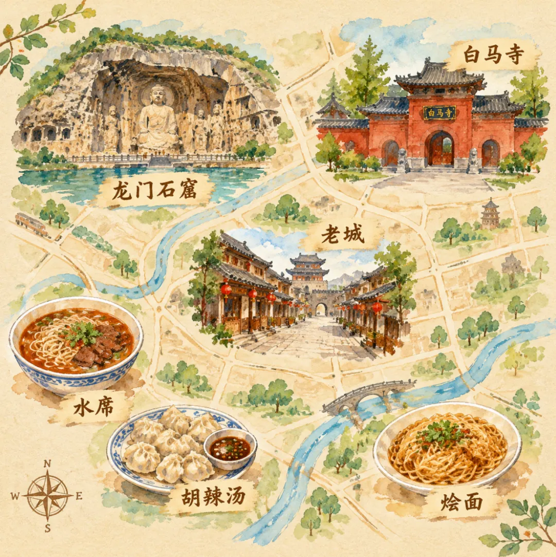 老家河南旅游攻略 | 洛阳周末两天:住老城,地铁加58路串龙门、白马寺