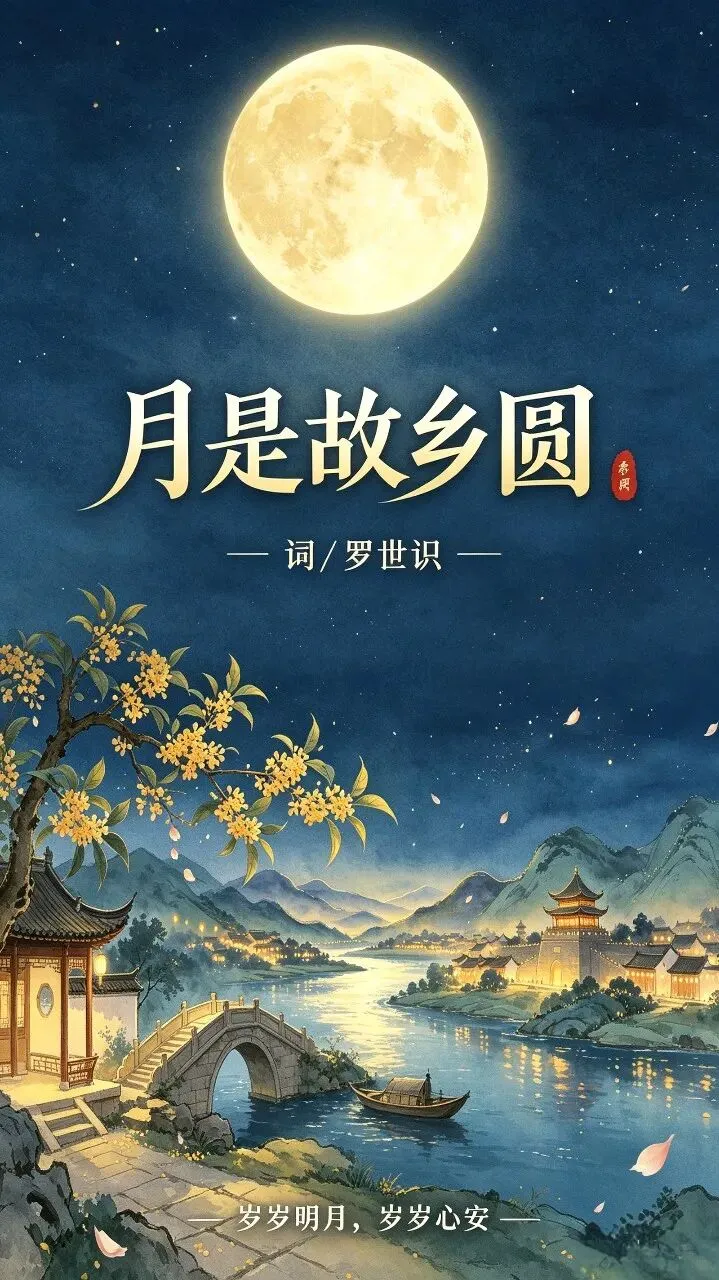 原创歌曲《月是故乡圆》
