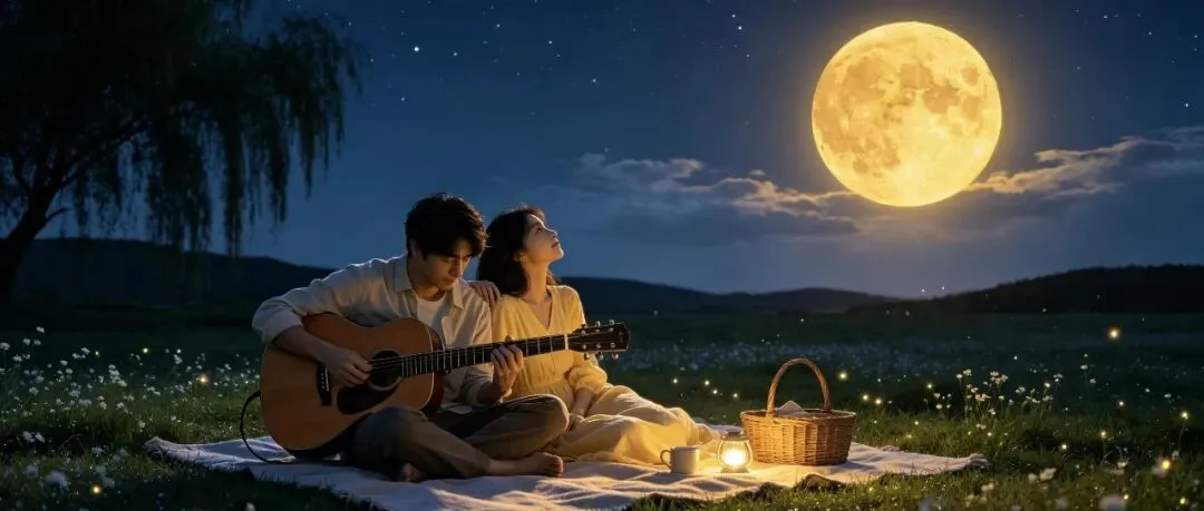 中秋赏月弹吉他:这三首吉他弹唱歌曲,太好听了(吉他谱+示范)