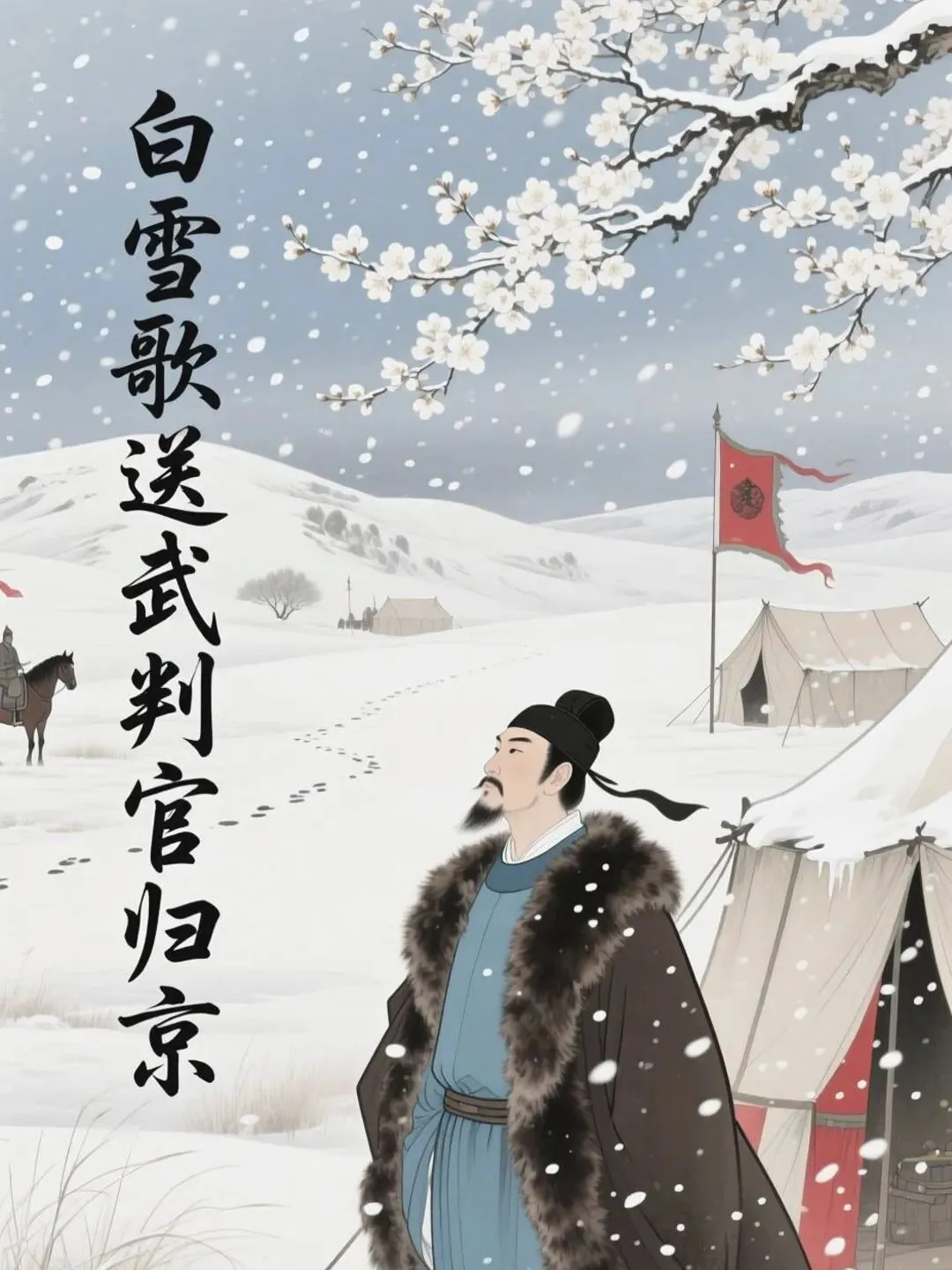 原创歌曲《白雪歌送武判官归京》