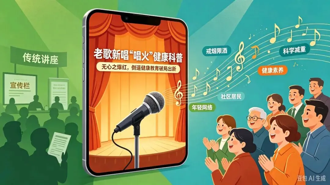 老歌新唱“唱火”健康科普:无心之爆红,倒逼健康教育破局出新