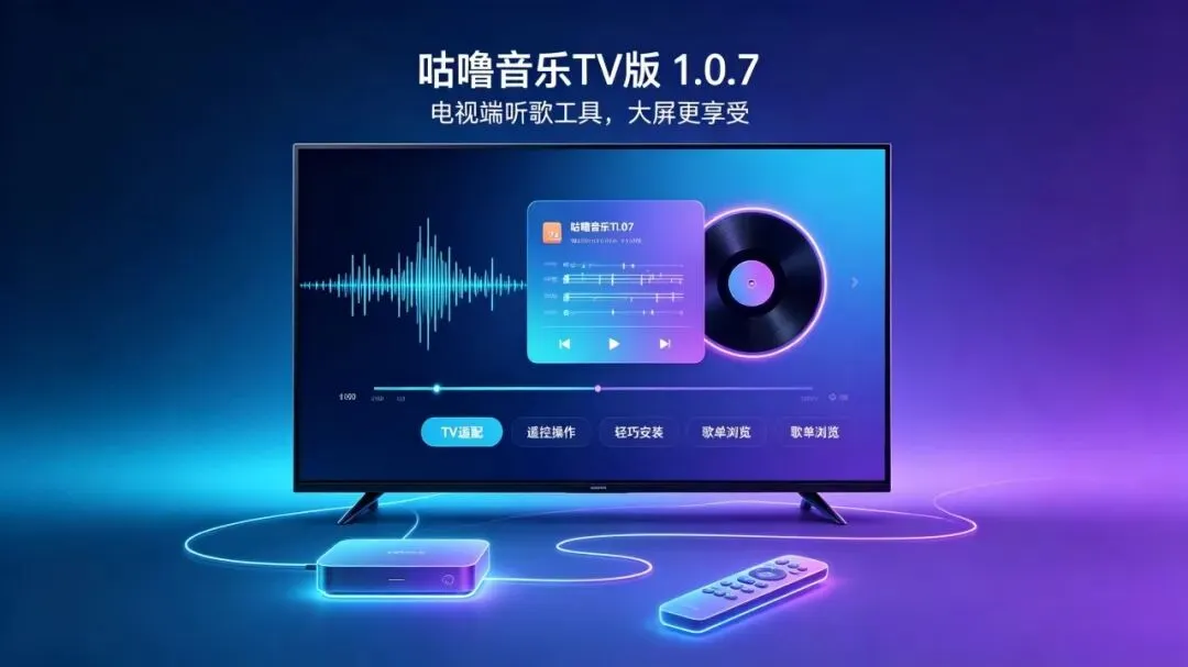电视端音乐工具|咕噜音乐TV版1.0.7,大屏听歌体验