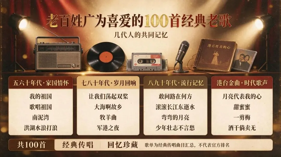 老百姓广为喜爱的100首经典老歌