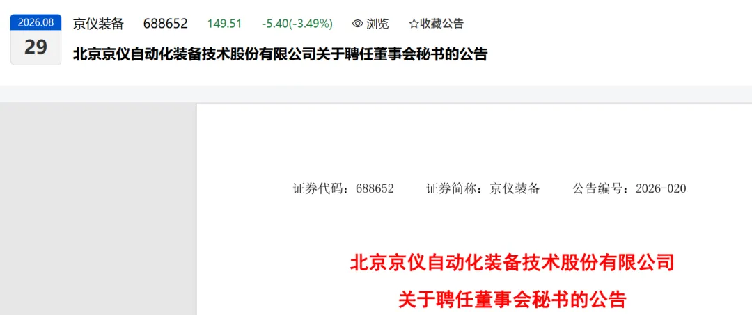 刚刚!头部券商保代出任上市公司董秘!