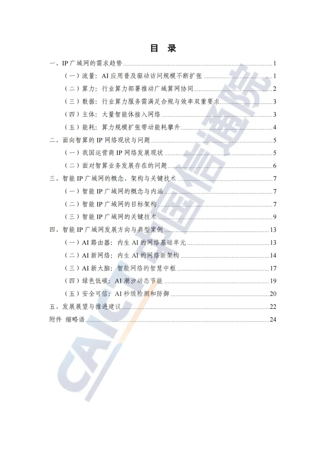 智能IP广域网AIWAN研究报告2026年-中国信通院
