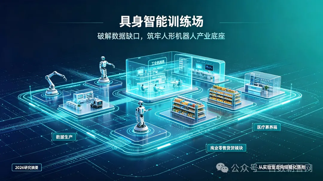 2026 具身智能训练场研究报告:破解数据缺口,筑牢人形机器人产业底座(附报告全文)