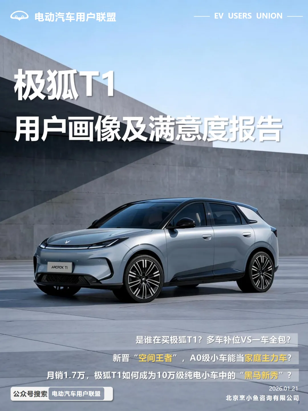 行业研究报告-《电动汽车用户联盟2026极狐T1用户画像及满意度调研报告》