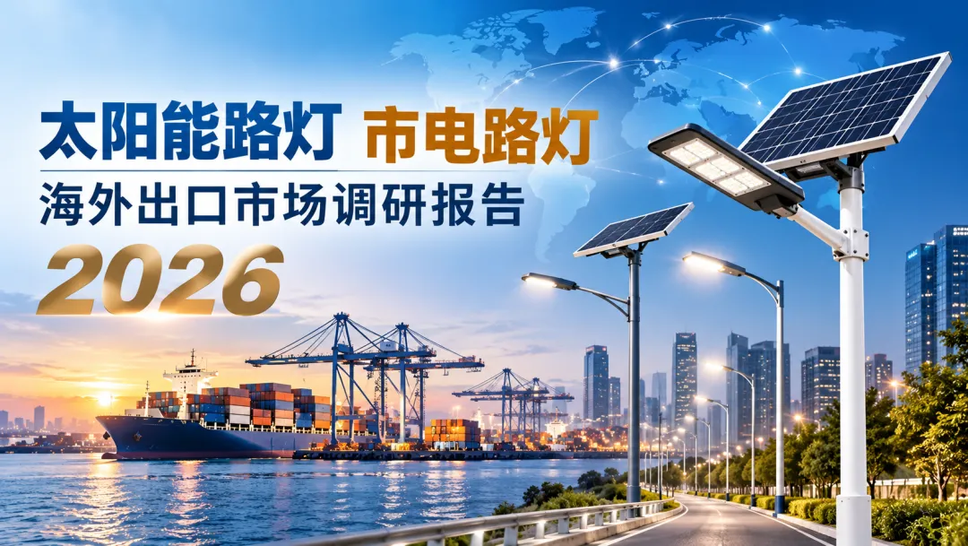 太阳能路灯市电路灯海外出口市场调研报告2026
