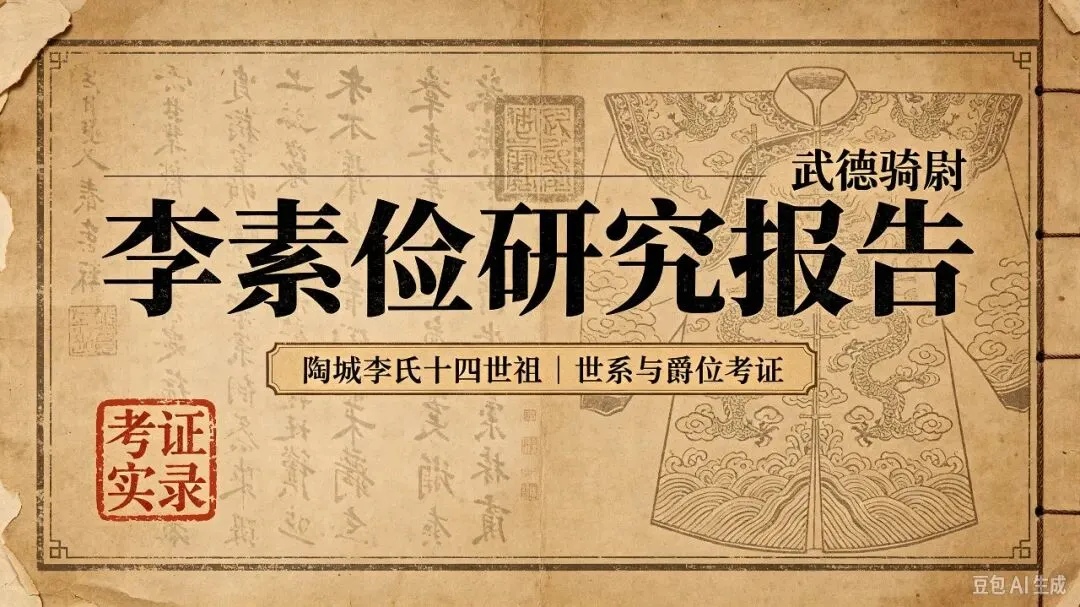 李素俭(武德骑尉)研究考证报告