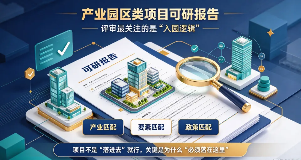 产业园区类项目可行性研究报告,评审最关注的是“入园逻辑”