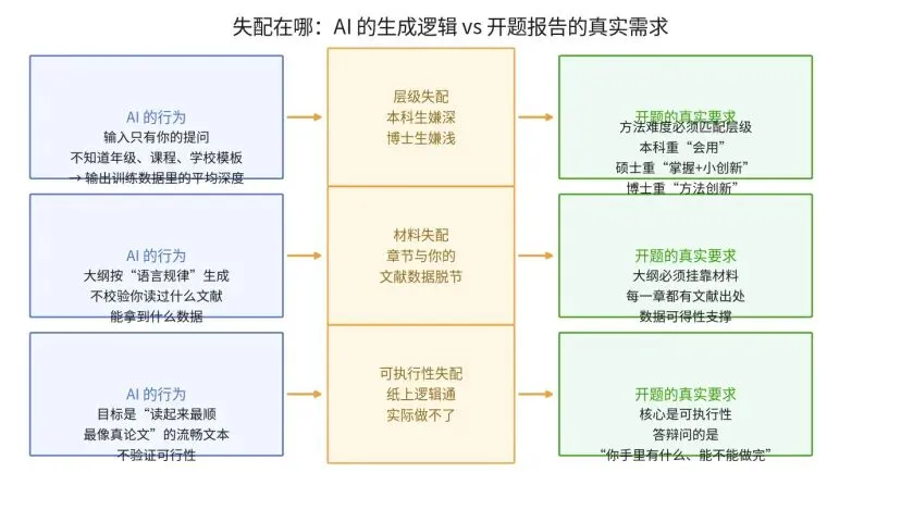 开题报告中的研究方法和大纲不能用Ai