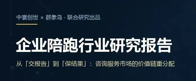 企业陪跑行业研究报告|从「交报告」到「保结果」:咨询服务市场的价值链重分配