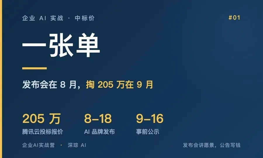 券商发布 AI 品牌 29 天后,205 万的单给了腾讯云.