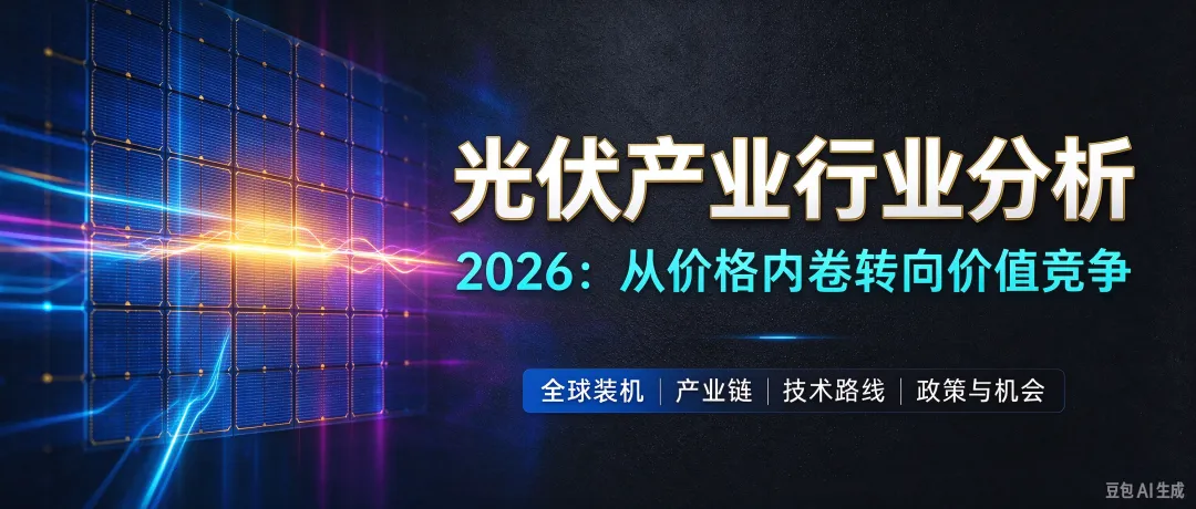 光伏产业行业市场分析研究报告(2026 年版)