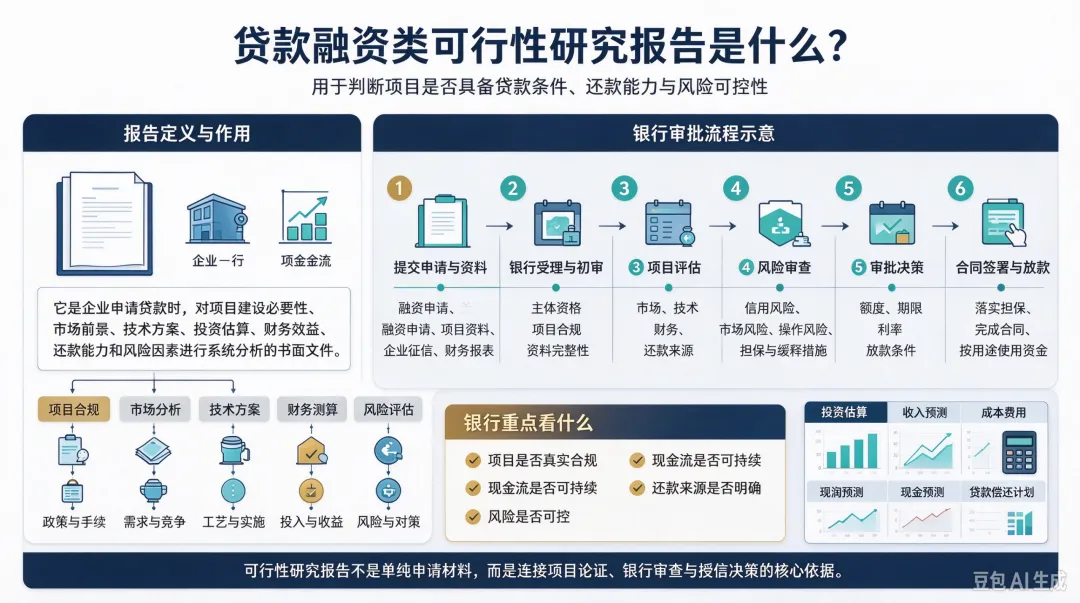 贷款融资类可行性研究报告是什么呢?审批流程是什么呢?