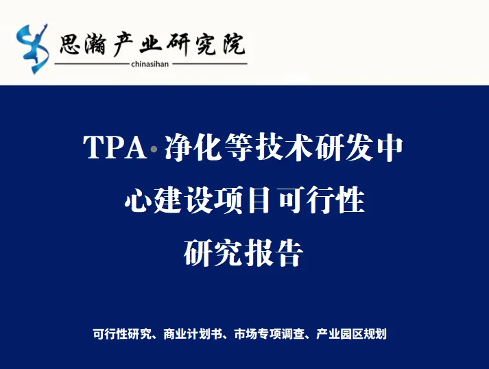 TPA 净化等技术研发中心建设项目可行性研究报告