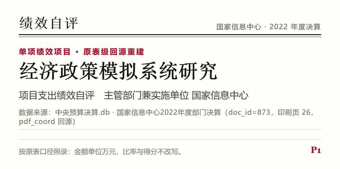 「大数据分析报告」≥100篇→269|经济政策模拟系统研究自评
