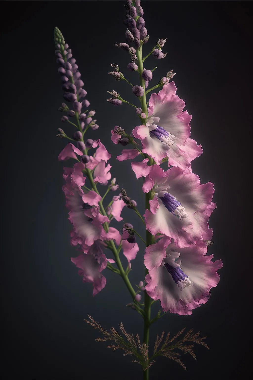 粉色飞燕草花语与高清壁纸