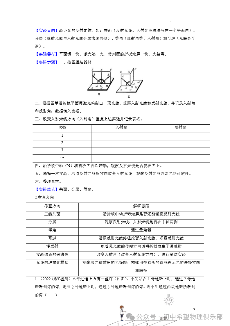 中考物理专题05 光现象 第9张 中考物理专题05 光现象 第9张