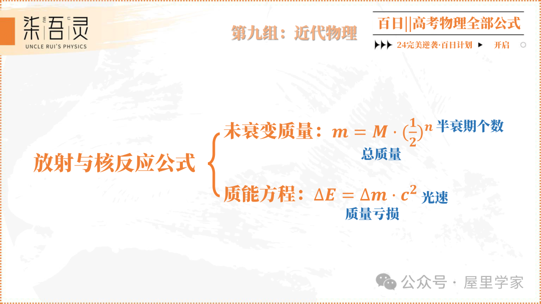 高考物理 | 2024版高中物理公式总结-第49张图片-四季读书网