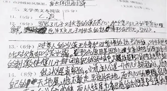 高考出现“神仙卷面”,字迹工整漂亮,阅卷老师:看到就想打满分!-第9张图片-四季读书网