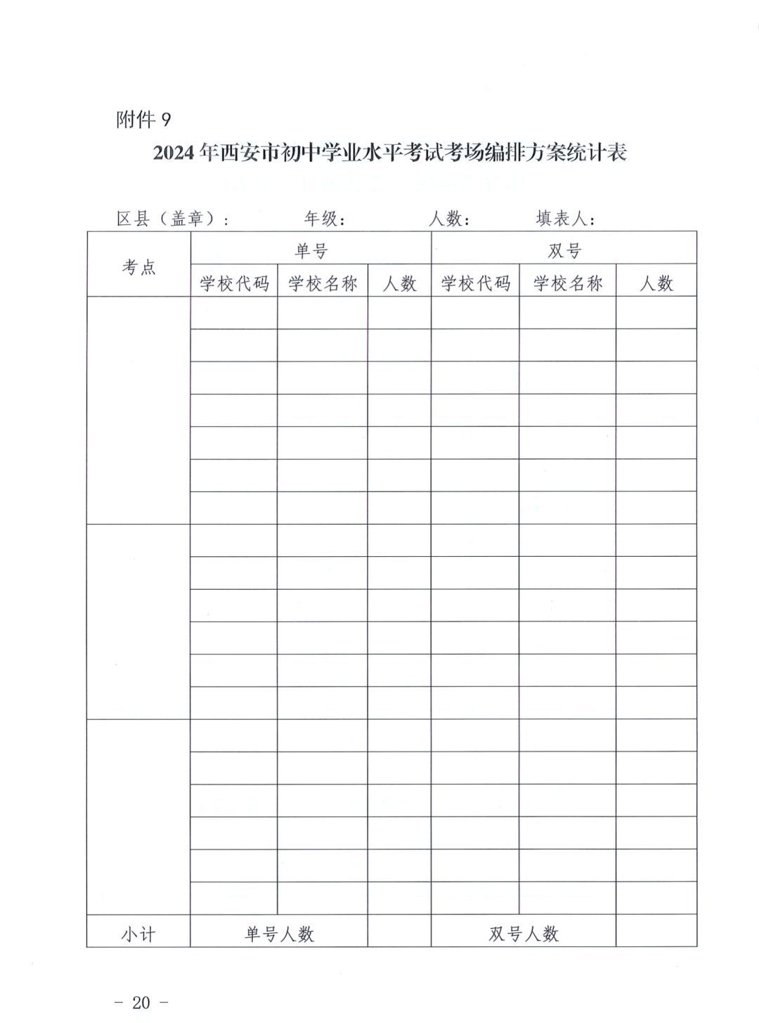 重磅,西安市中考报名文件出炉!! 第20张