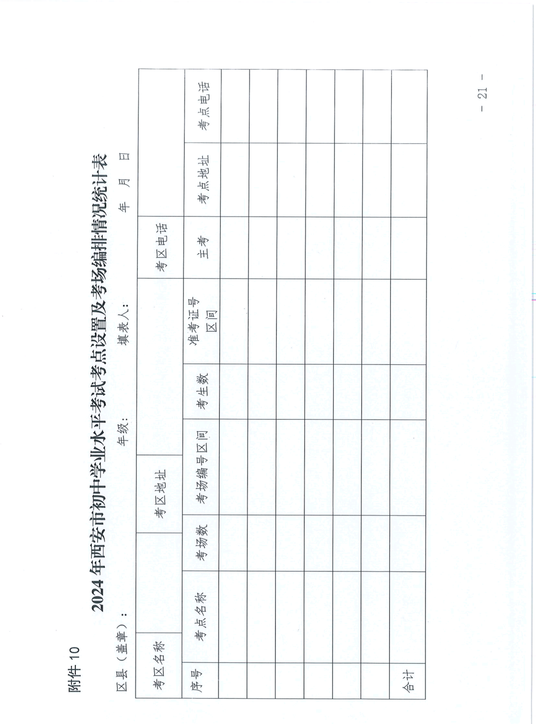 重磅,西安市中考报名文件出炉!! 第21张