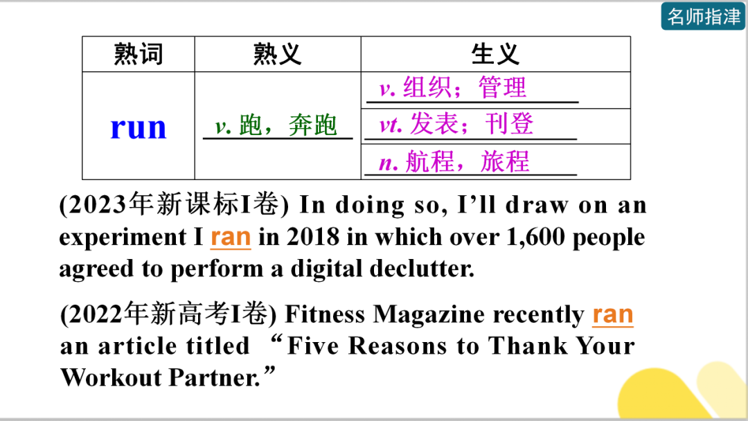 近5年高考英语全国卷中的熟词生义-第10张图片-四季读书网