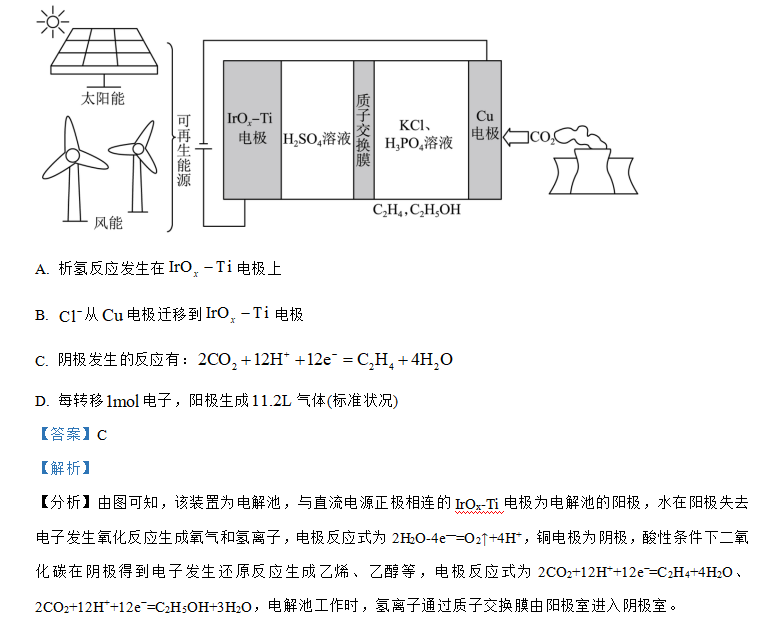2024高考真题每日一练11(化学+历史)-第4张图片-四季读书网
