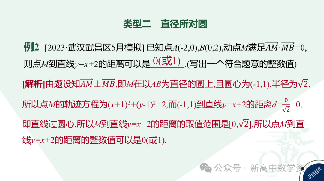 2024新高考二轮百日冲刺:高考进阶3 隐圆问题-第4张图片-四季读书网 2024新高考二轮百日冲刺:高考进阶3 隐圆问题-第4张图片-四季读书网