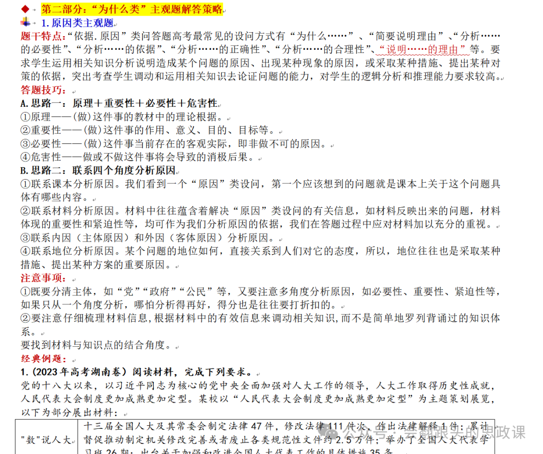 高考政治题型分析-第3张图片-四季读书网