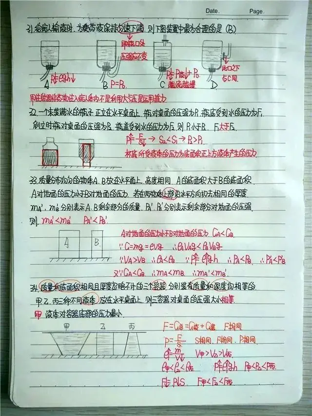 中考学霸物理错题集,跟着学霸一起学,考前提分见效快!-第6张图片-四季读书网