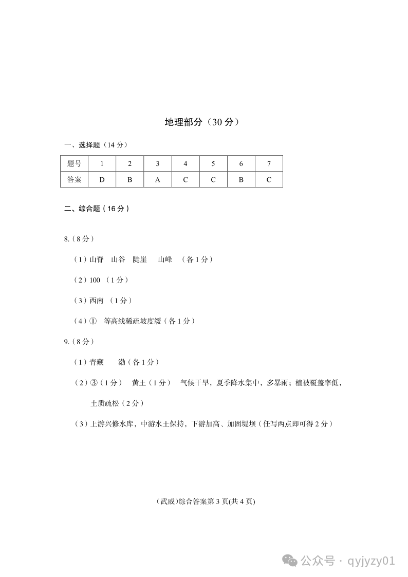 2020年中考试题含答案-第37张图片-四季读书网