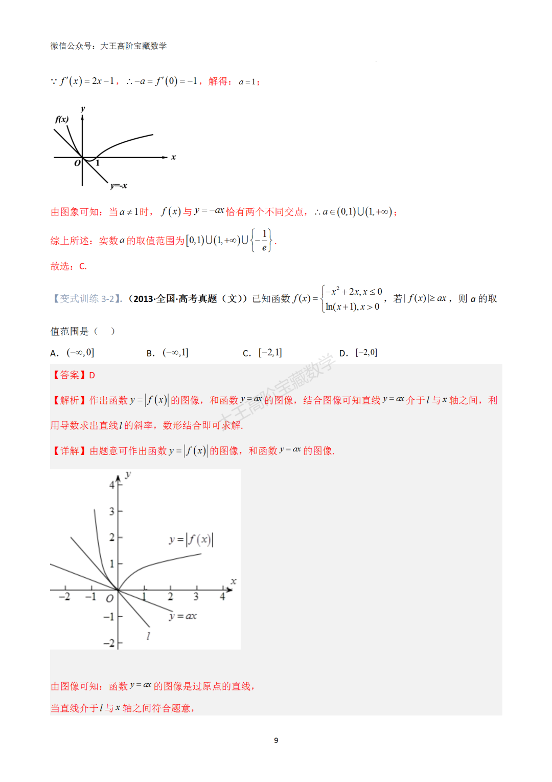 【高考总复习】专题8 导数的几何意义(切线问题)-第18张图片-四季读书网