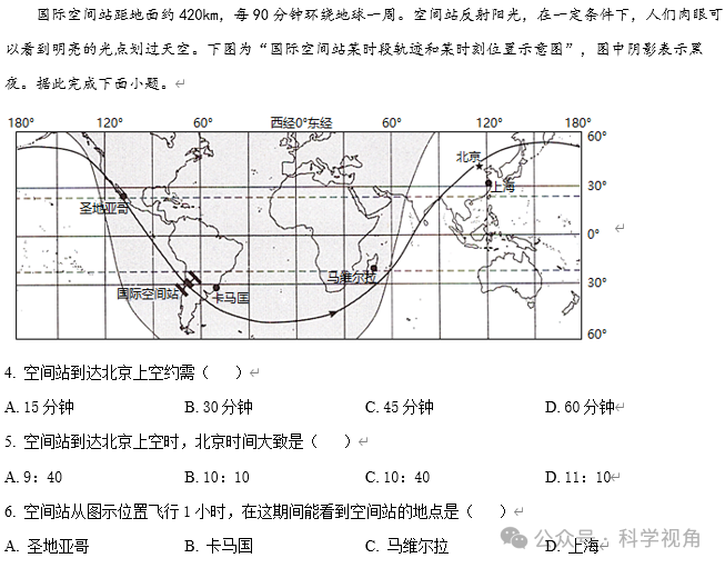 从近三年高考地理卷看江苏地理高考趋势-第4张图片-四季读书网 从近三年高考地理卷看江苏地理高考趋势-第4张图片-四季读书网